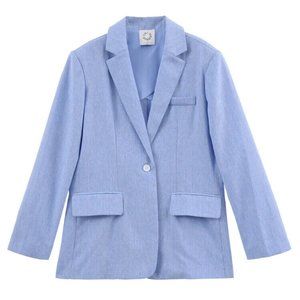 LILI SIDONIO Women's BLUE Medium JACKET Blazer CLASSIC Brand New NWT